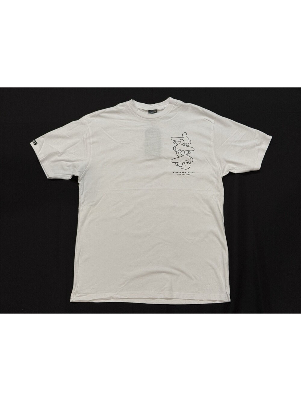 New With Tags Crooks N Castles Gun Shirt White Size Medium